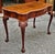 Chippendale Early 20th Century Chippendale Mahogany Fold-Top Console Card Table For Sale - Image 3 of 8