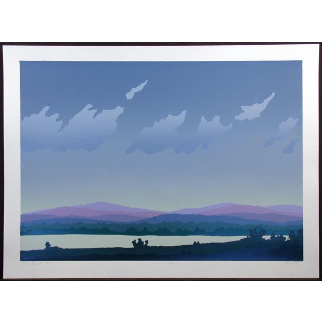1980s "Summer Dusk I & II St. II" Jim Boutwell Diptych Signed and Numbered Serigraph Prints - Set of 2 For Sale - Image 4 of 12