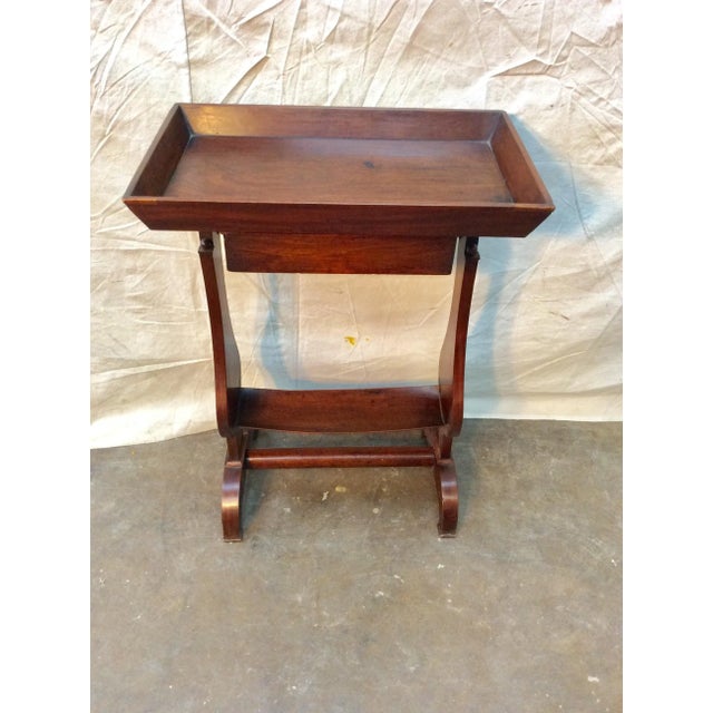 Early 20th Century French Walnut One Drawer Side Table For Sale - Image 12 of 13