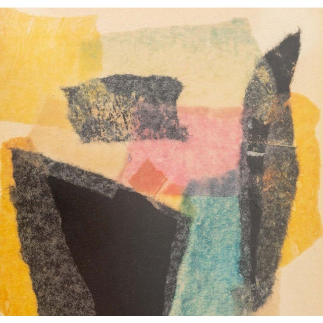 Walter Thrift Abstract Mixed Media Collages, Pair For Sale - Image 4 of 13