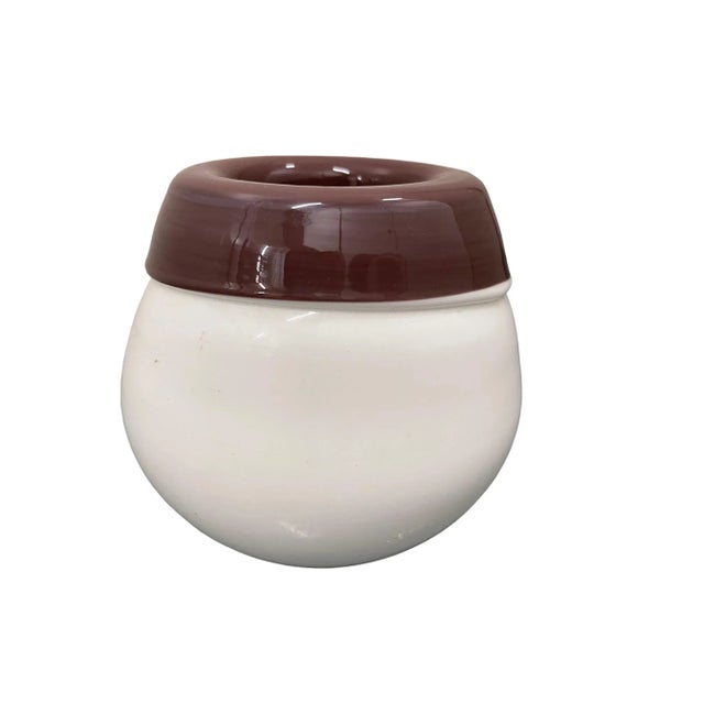 Glass 1990s Post Modern Glass Decorative Vase , Italy For Sale - Image 7 of 7