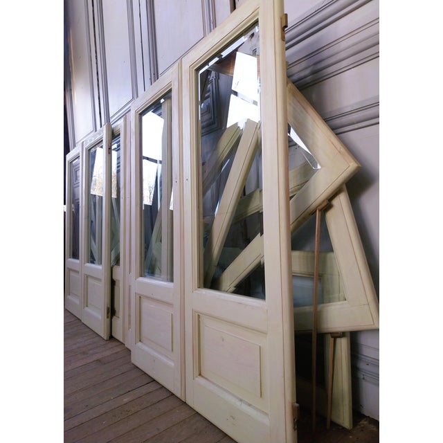 Vintage Glass Doors with Beveled Glass, 1980, Set of 2 For Sale - Image 13 of 14