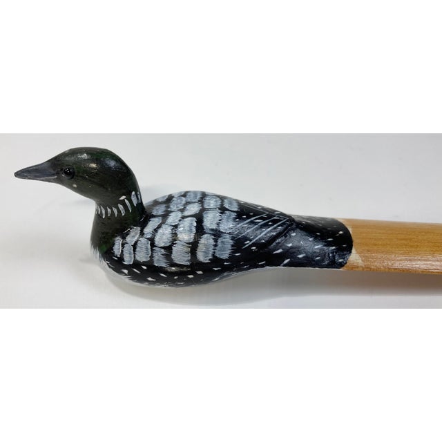 Vintage Hand-Painted Duck Motif Wood Letter Opener For Sale In Kansas City - Image 6 of 7