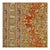 Textile Persian Farahan Wool 10X14 Ivory, Olive & Orange Handmade Area Rug #1143008 For Sale - Image 7 of 9