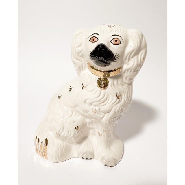 Royal Doulton Mid 20th Century Royal Doulton Porcelain Beswick Staffordshire Dog Figurines - a Pair For Sale - Image 4 of 8