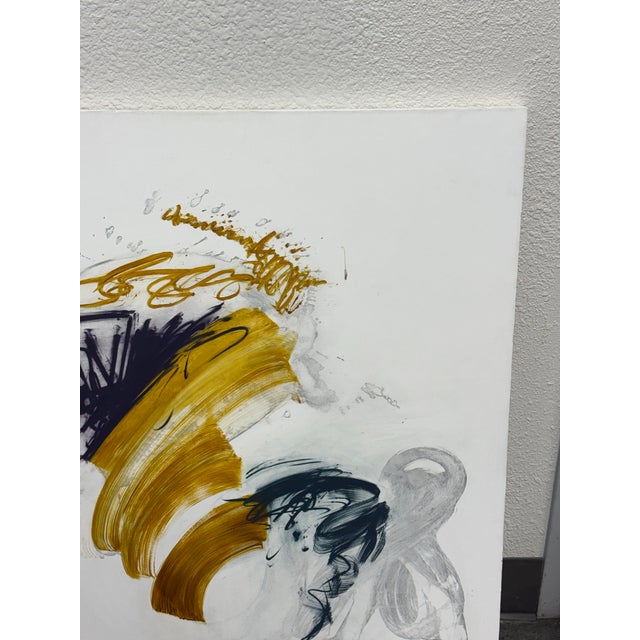 Jill Moser "Spin" Original Acrylic Canvas Painting For Sale - Image 4 of 12