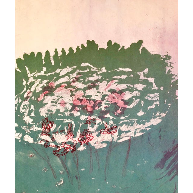1970s André Thomkins, 1970s Modernist Swiss Colorful Surrealism Signed Dada Lithograph Andre Thomkins For Sale - Image 5 of 6