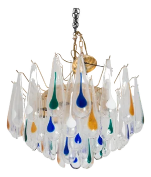 Mid-Century Modern Murano Blown Glass Chandelier, 1960s