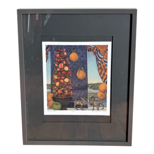 Framed Original “Moose Kiss” by Molly Kaderka, 2015, Lim. Ed.