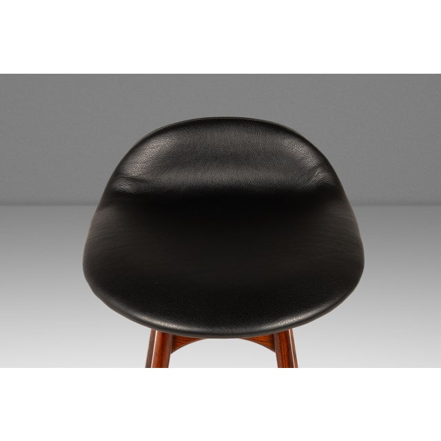 Danish Mid-Century Modern Model Od-61 Counter Height Bar Stool in Rosewood & Leather by Erik Buch for o.d. Mobler, Denmark, 1960's For Sale - Image 11 of 18