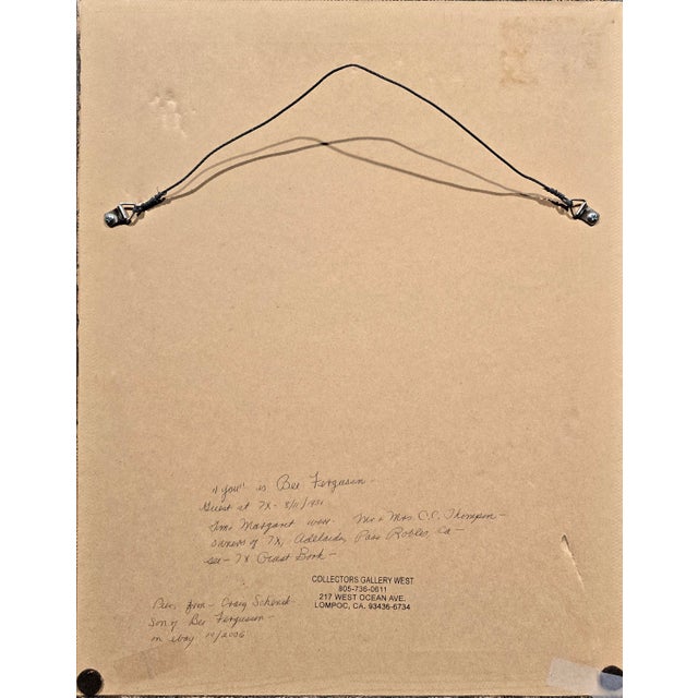 Paper Edward Borein-Who Wins?-Etching & Drypoint, 1931 7x Ranch Presentation Inscription For Sale - Image 7 of 11