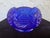 Traditional Vintage Fenton Cobalt Blue Pressed Glass Starburst Rose Bowl, Circa 1970s For Sale - Image 3 of 9