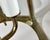 Vintage Glass and Brass Entry Hall Pendant, 1980s For Sale - Image 6 of 9