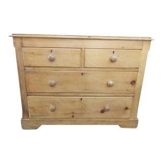Antique English Pine Chest of Drawers For Sale