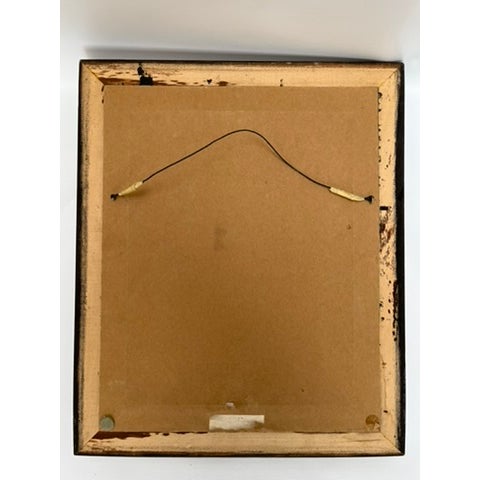 Brown Vintage Framed Winter Scene Print For Sale - Image 8 of 8