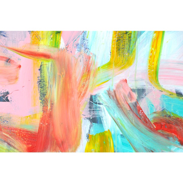 Abstract Vigorous Pastels, Original Abstract Painting by Robbie Kemper For Sale - Image 3 of 5