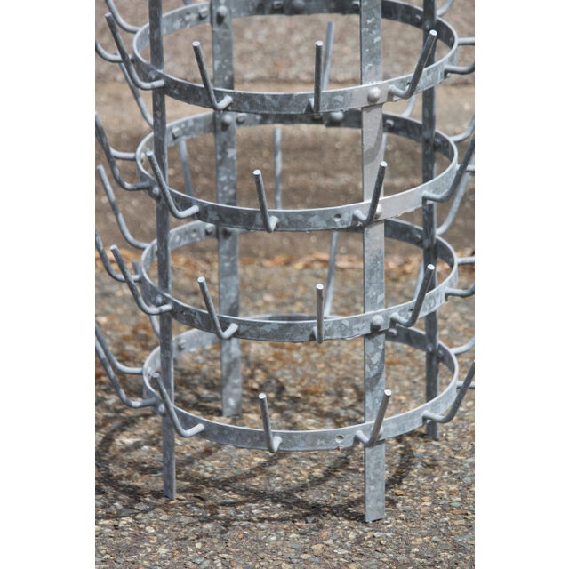 Metal Metal Kitchen Rack with Hooks, 1970s For Sale - Image 7 of 12
