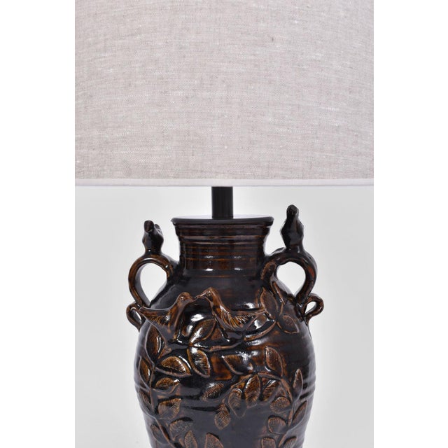 Stoneware vinegar lamp. Jean-Michel Doix, France, 1947. Height (cm): 47 Diameter (cm): 21 Up to 250V (Europe/UK...