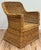 Wood Vintage Braided Wicker Club Chair For Sale - Image 7 of 11