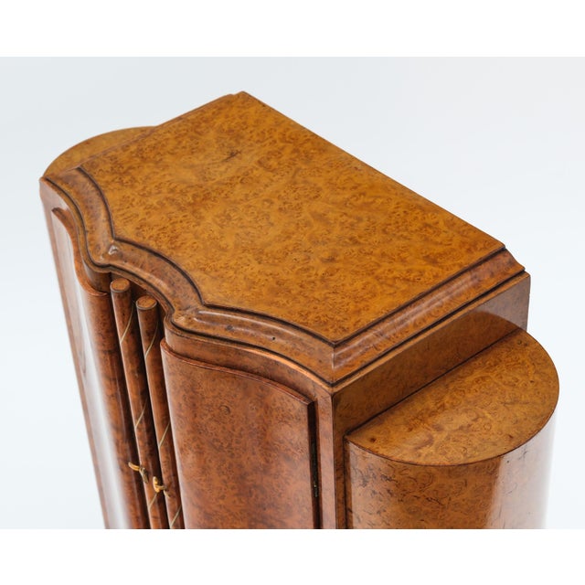 Fine Art Deco Amboyna Burr Table Top Cabinet, 1930s For Sale - Image 13 of 16