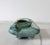 Light Green Vintage Ikebana Pillow Shaped Footed Pottery Vase For Sale - Image 8 of 9