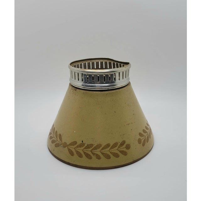 Vintage Toleware Mini Lamp Shades - Set of 5 For Sale - Image 10 of 18