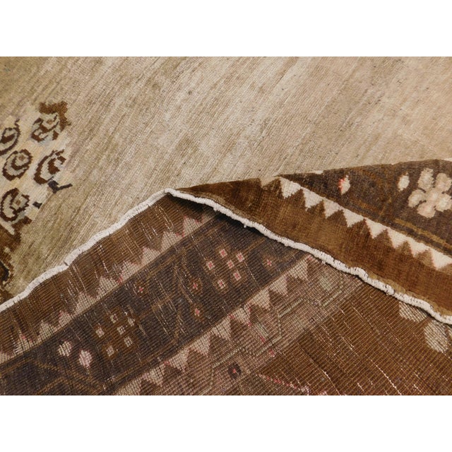 Hand Knotted Vintage Turkish Oushak Rug in Natural Tone, 7'6"x 10'6" For Sale - Image 12 of 12