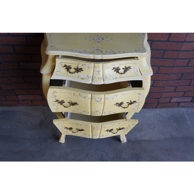 Wood Italian Hand Painted Chest of Drawers For Sale - Image 7 of 8