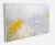 Impressionist Abstract Original Canvas Art Print in Yellow, Grey and White For Sale - Image 4 of 4