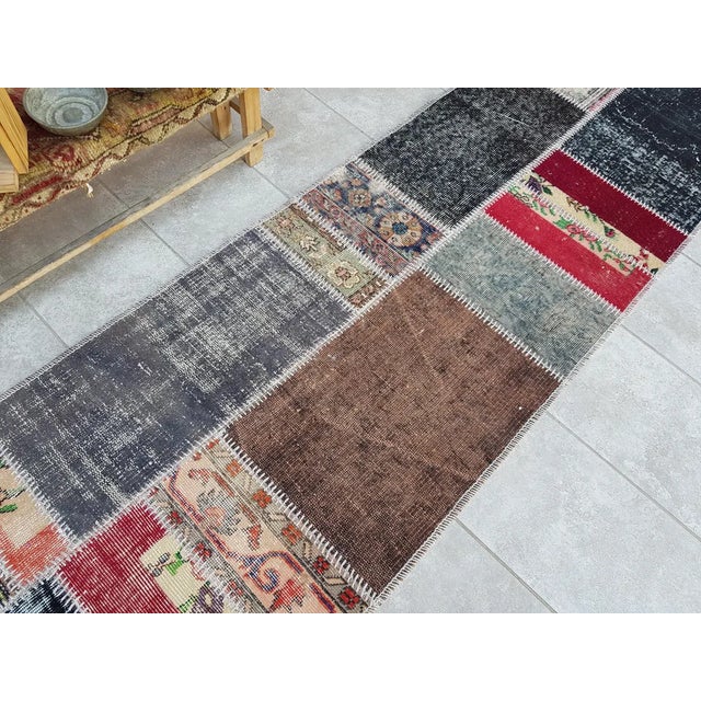 Mid 20th Century Anatolian Kurdish Runner Rug For Sale - Image 9 of 10