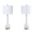 30.5 Inch H Long Neck Ceramic Table Lamp in White - a Pair For Sale