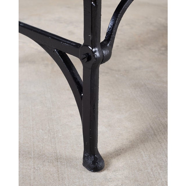 English Coalbrookdale Style Cast Gothic Revival Garden Bench For Sale - Image 17 of 18