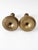 Brass Mid-Century Engraved Brass Candlesticks Holders For Sale - Image 8 of 8