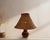 Mid-Century Modern Ceramic Table Lamp with Wicker Cap, 1960s For Sale - Image 6 of 7