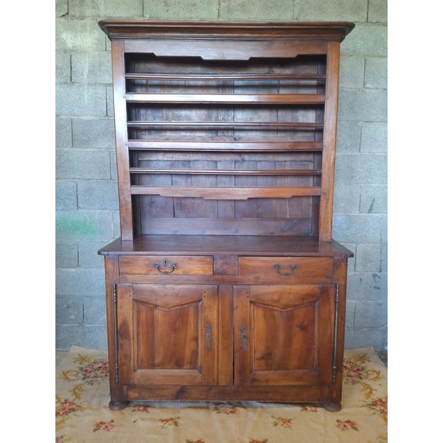 Large 2-Piece Fruitwood Sideboard in 18th-Century Provincial Style For Sale - Image 6 of 6