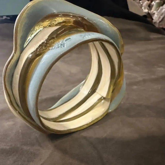 A Vintage 2016 Century Rubber Bangle Bracelet by Gaetano Pesce for Corsi Design For Sale - Image 10 of 10