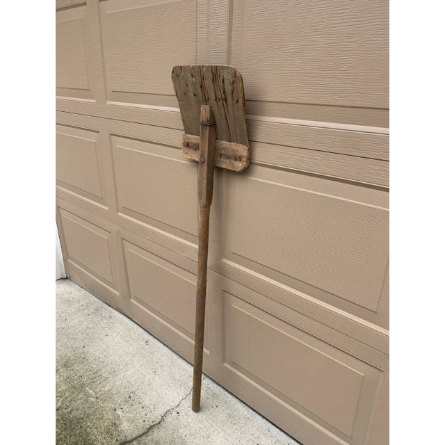 Farmhouse Antique 19th Century Hand Made Wooden Grain Shovel For Sale - Image 3 of 10