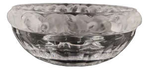 French Art Deco Glass Bowl by René Lalique, 1930s