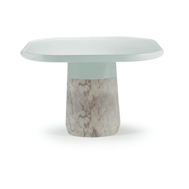 Base and top: natural marble stone travertino