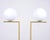 2000 - 2009 Michael Anastassiades for Flos Brass Globe Ic Floor Lamps - a Pair For Sale - Image 5 of 18