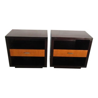 Stickley John Widdicomb Collection Mahogany Pair of Nightstands For Sale