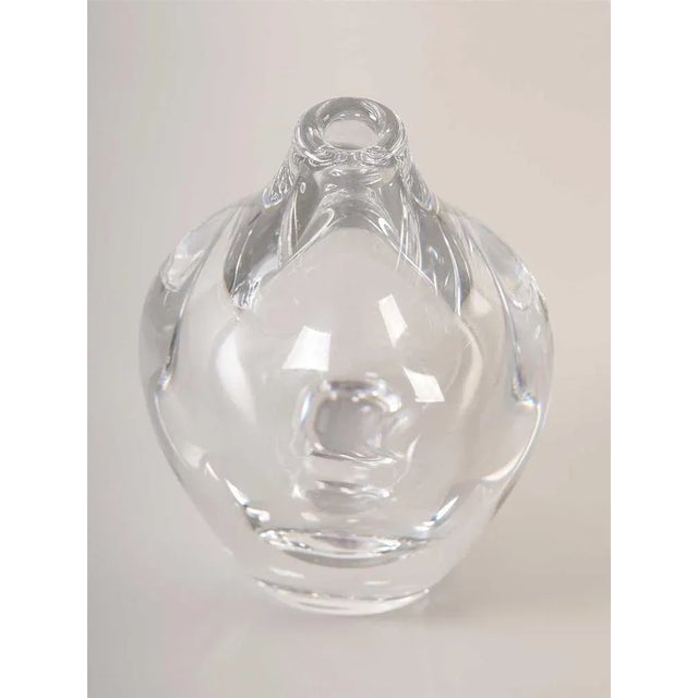 Orrefors Glass Vase by Erika Lagerbielke for Orrefors Glassworks, 1980s For Sale - Image 4 of 8