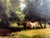 The American School Late 19th-Century Barbizon-Style Pastoral Landscape by C B Robertson For Sale - Image 3 of 11