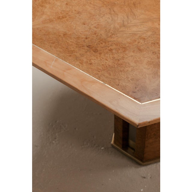 Wood Geometrical Dining Table, 1970s For Sale - Image 7 of 12