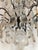 Metal Mid 20th Century Restored Louis XV Blackened Bronze Crystal Cage Chandelier For Sale - Image 7 of 9
