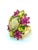 Bochic “Orient” Vintage Diamond, Peridot, Tourmaline & Topaz Ring 18K & Silver For Sale - Image 15 of 15