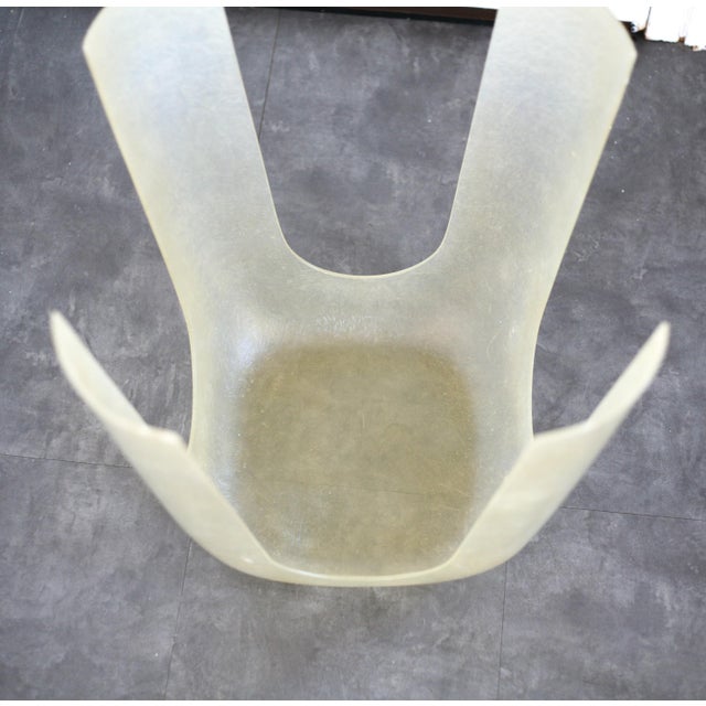 Plastic Vintage Space Age Resin Stool, 1970s For Sale - Image 7 of 14