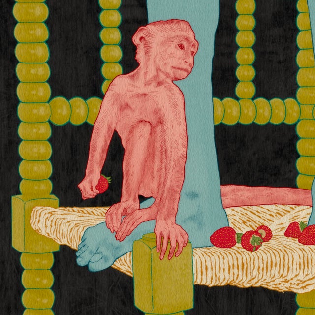 Figurative Puneet by Steve Moors 30"x60" Ready to Hang For Sale - Image 3 of 8