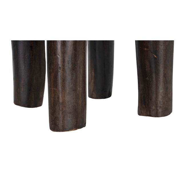 Mid 20th Century West African Carved Wood Stool For Sale - Image 4 of 7