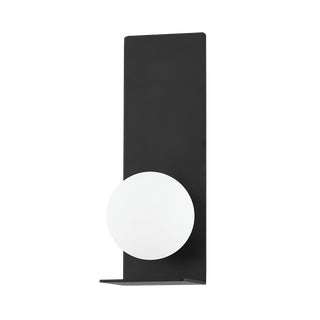 Mitzi Lani 4.5 in. 1 Light Wall Sconce in Soft Black Finish For Sale